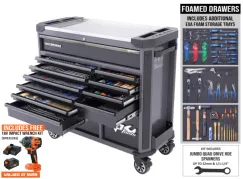 Tech Series Roller Cabinet Tool Kit - 369pc - Metric/SAE - Diamond Black - BONUS EVAS
